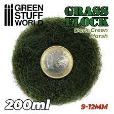 11169 - Grass Flock - DARK GREEN MARSH 9-12mm (200ml)