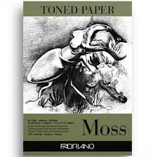 Fabriano Toned Paper Pad A3 MOSS 120gsm 50sh