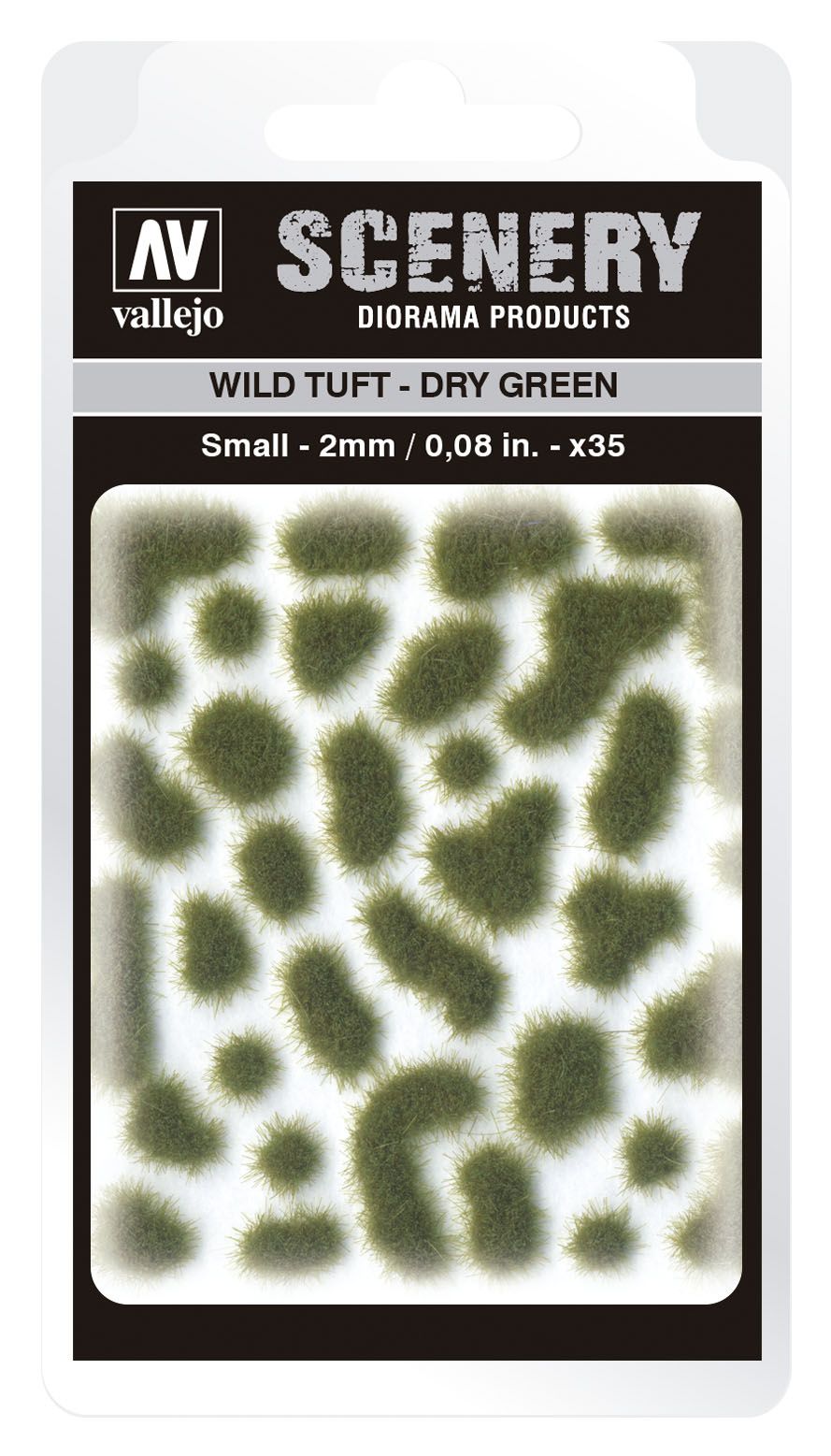 SC401 - Wild Tuft - Dry Green - 2 mm