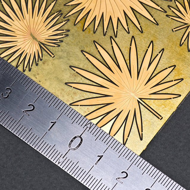 S-062 - Fan Palm Leaves (Livistona) - Photo Etch set - Size M - 70 x 100 mm