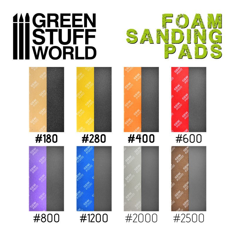 10976 - Foam Sanding Pads - Fine Grit Assortment (x20 pack)