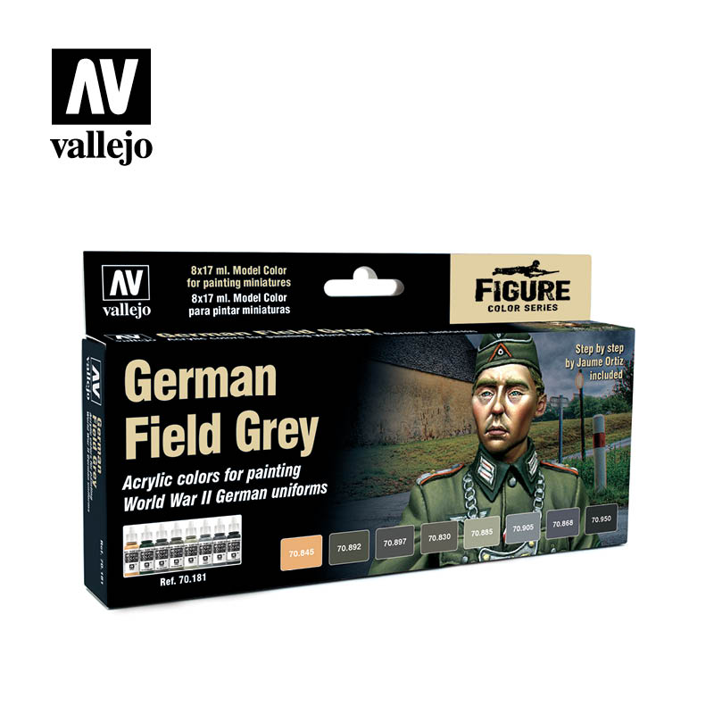 70.181  German Field Grey Uniform (8) - Model Color Set