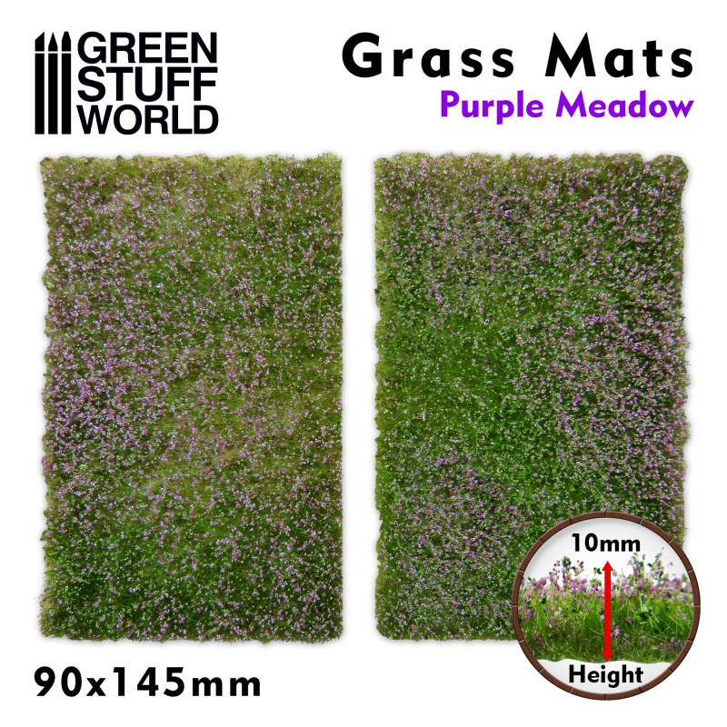 10342 - Grass Mat Cutouts - Purple Meadow