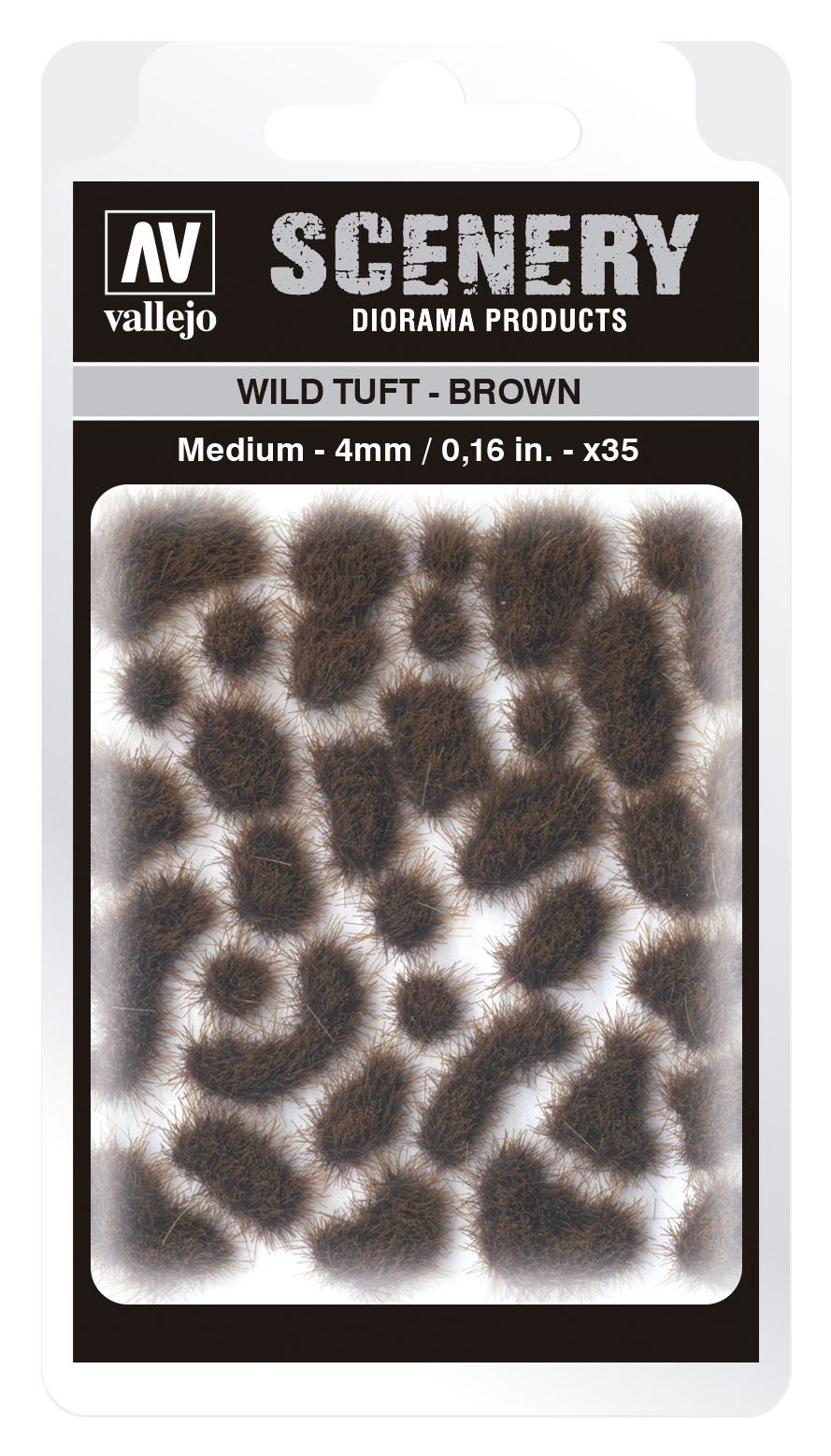 SC411 - Wild Tuft - Brown - 4 mm