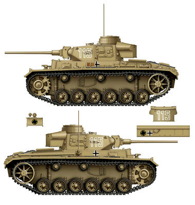 DW16002 - Das Werk 1/16 - Panzer III Ausf.J 3-in-1