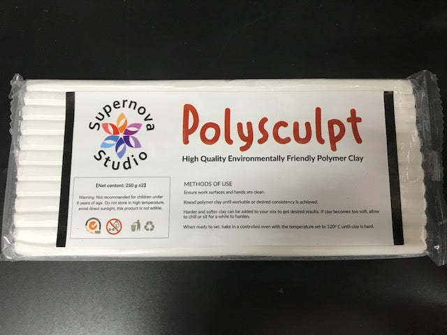 Ice White Polysculpt™ Polymer Clay - 250g