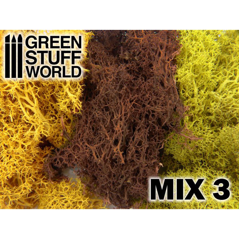 9327- Scenery Moss - Yellow, Brown and Dark Yellow Mix - Mix 3