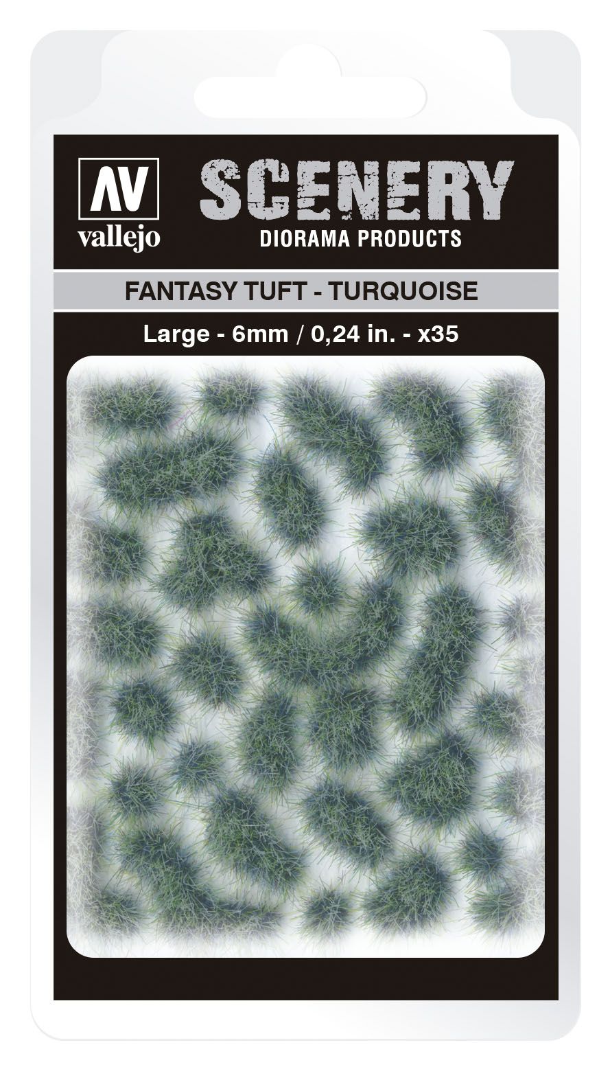 SC432 - Fantasy Tuft - Turquoise  - 6 mm
