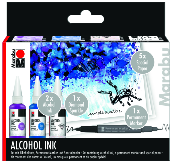 Marabu Alcohol Ink Set - Underwater