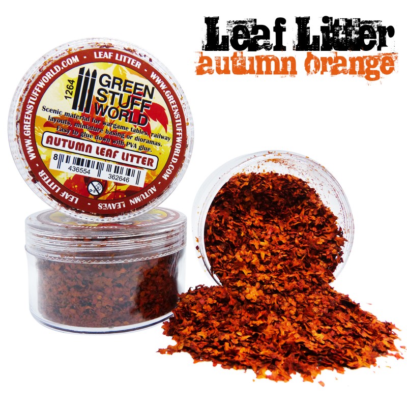 1264 - Leaf Litter -  Orange Autumn
