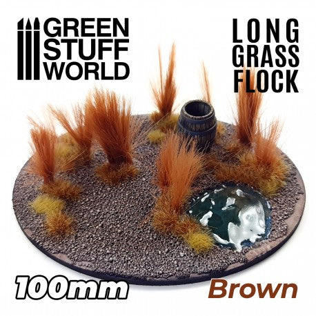 3351 - Long Grass Flock - Brown