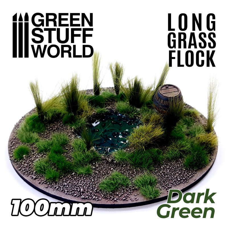 3347 - Long Grass Flock - Dark Green