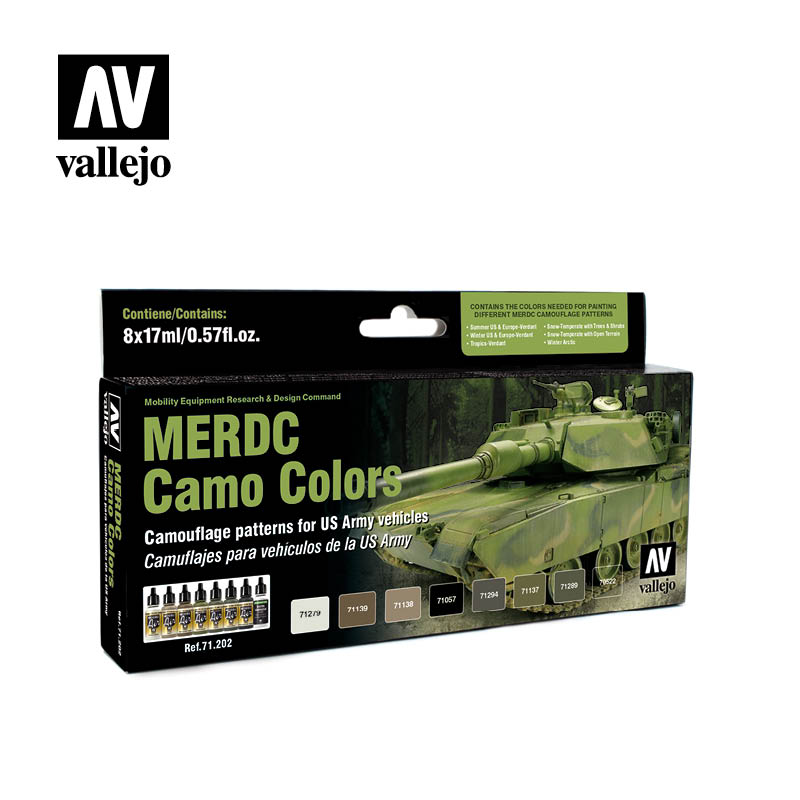 71.202 Merdc Camo Colors  (8) - Model air Set