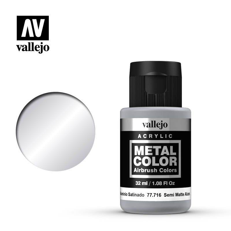 77.716 Semi Matte Aluminium  - Vallejo Metal Color