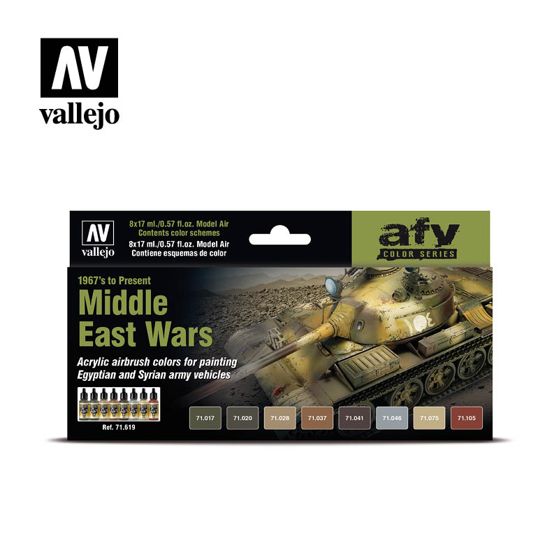 71.619 Middle East Wars 1967's to Present (8) - Vallejo Model Air Set