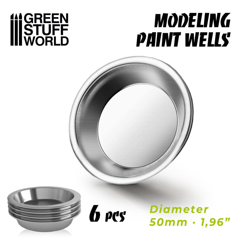 10361 - Stainless Steel Modelling Paint Wells