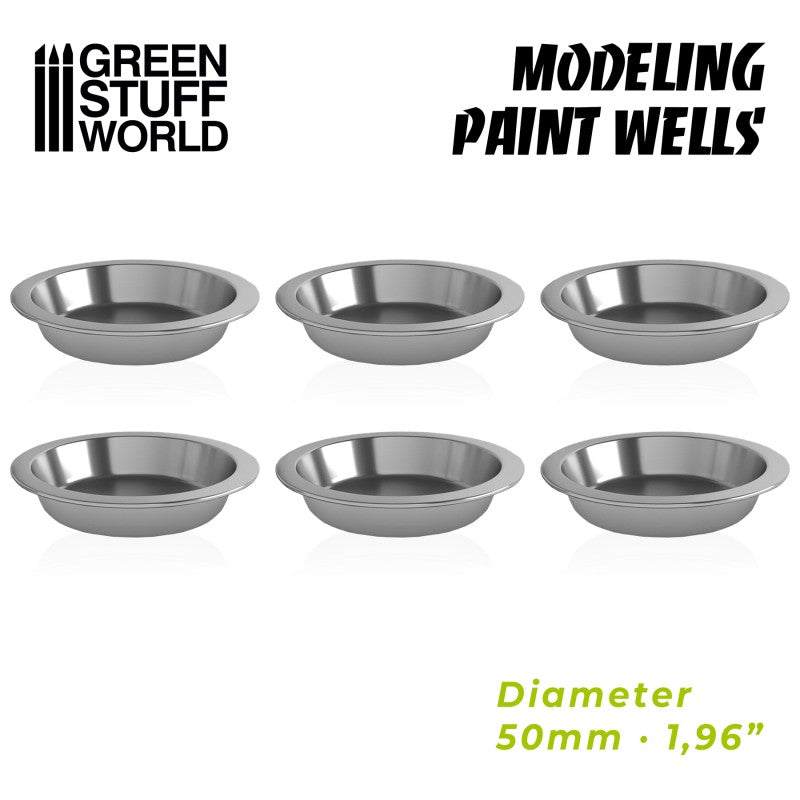 10361 - Stainless Steel Modelling Paint Wells