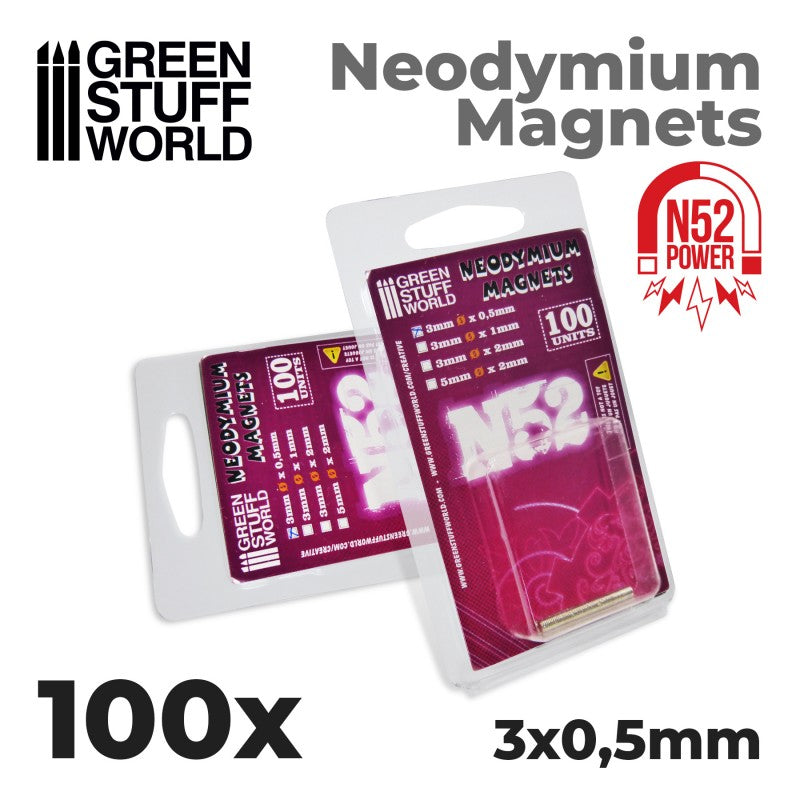 9262 - Neodymium Magnets 3x0.5mm - Set x 100