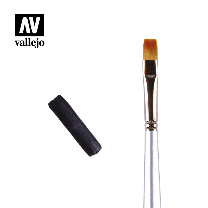 PM05002 FLAT RECTANGULAR BRUSH NO. 2 - Vallejo Paint Master