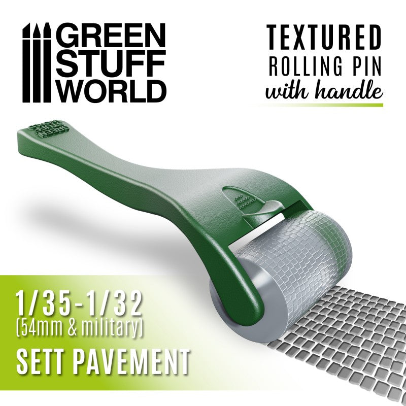 10496 - Rolling Pin with Handle Sett Pavement