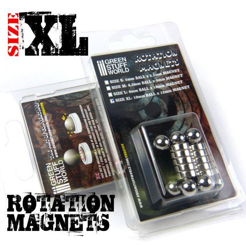 Rotation Magnets 10 + 12mm (Size XL) Pack