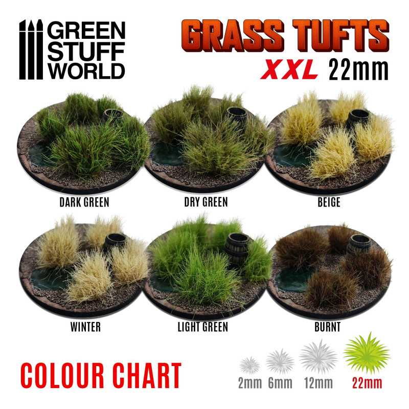 11448 - Grass Tuft's 22mm XXL - Dark green