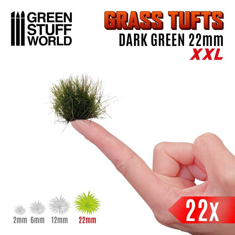 11448 - Grass Tuft's 22mm XXL - Dark green