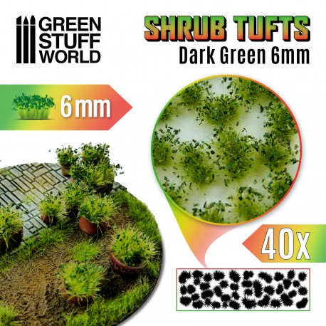 1306 - Dark Green Shrub Tuft