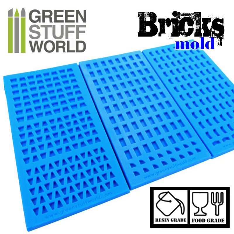 1507 - Bricks Texture Silicone Mould