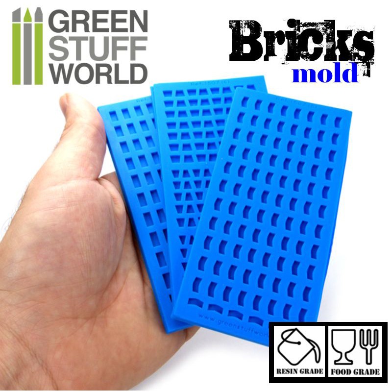 1507 - Bricks Texture Silicone Mould