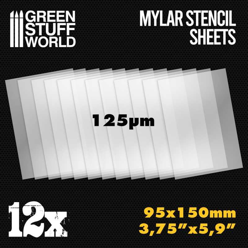 10354 - Stencil sheets (Mylar-125um) 95x150cm - Pack of 12