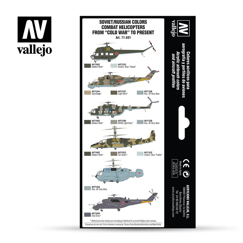 71.601 - Soviet/Russian AF Combat Helicopters - Model Air Set