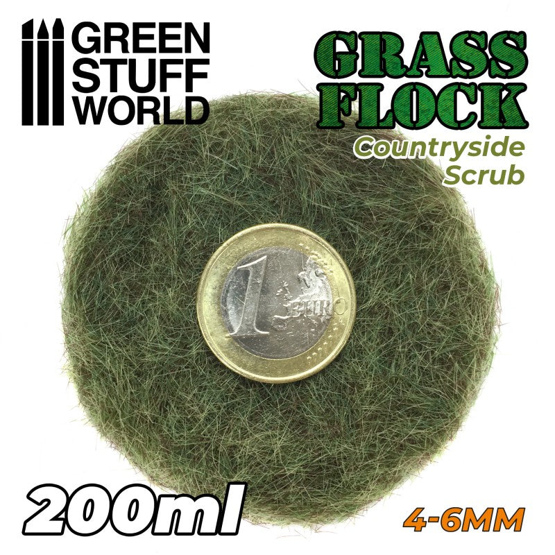 11158 - Grass flock - COUNTRYSIDE SCRUB 4-6mm(200ml)
