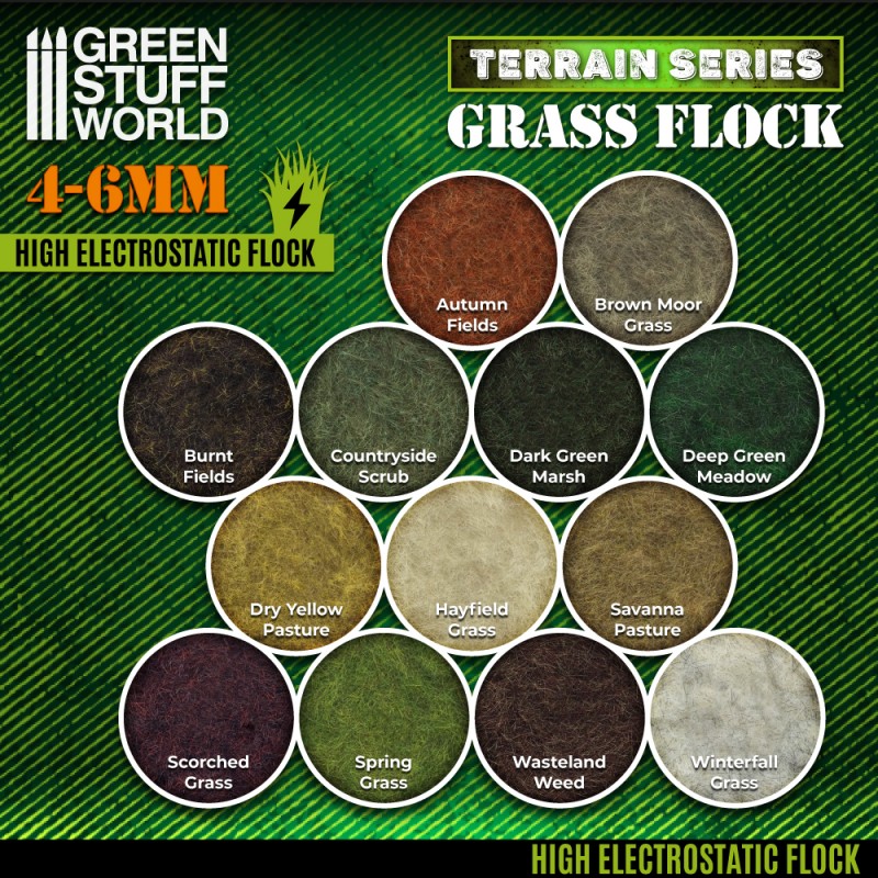 11158 - Grass flock - COUNTRYSIDE SCRUB 4-6mm(200ml)