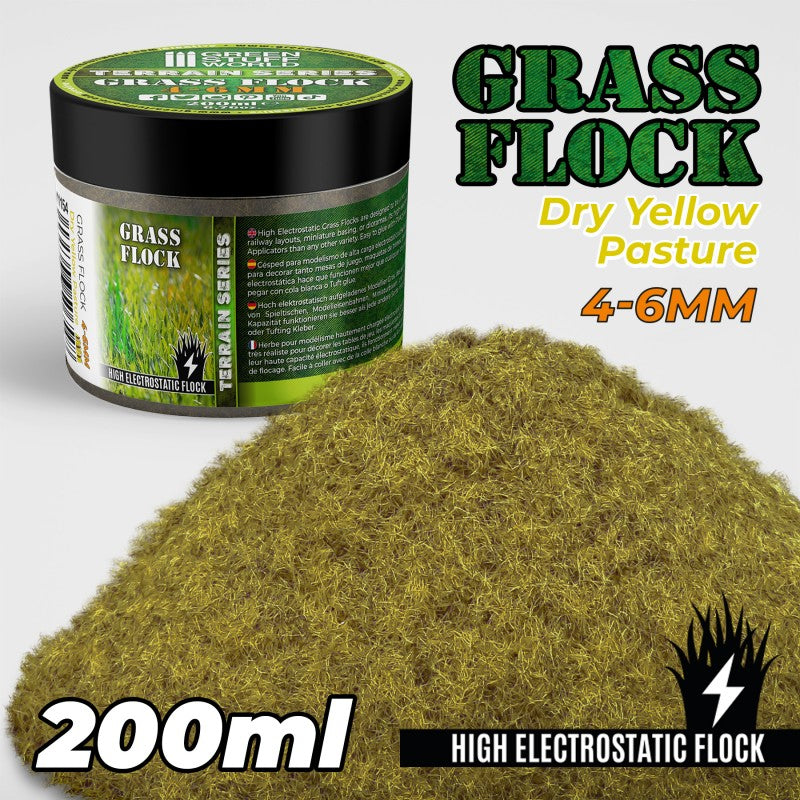 11154 - Grass Flock - DRY YELLOW PASTURE 4-6mm (200ml)