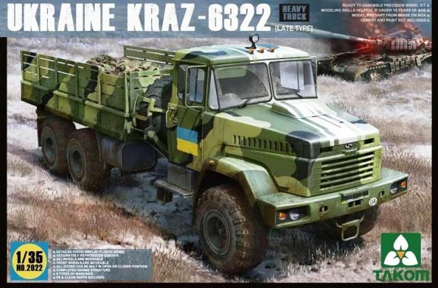 TAK2022 - 1/35 - Ukraine Kraz-6322 late heavy truck