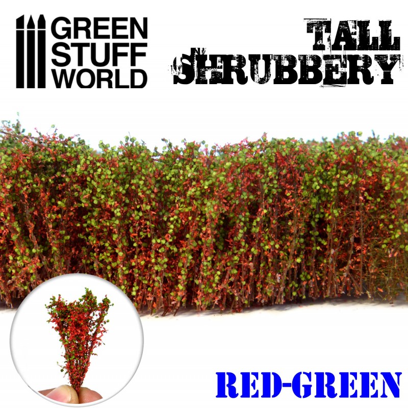 9929 - Tall Shrubbery - Red/Green