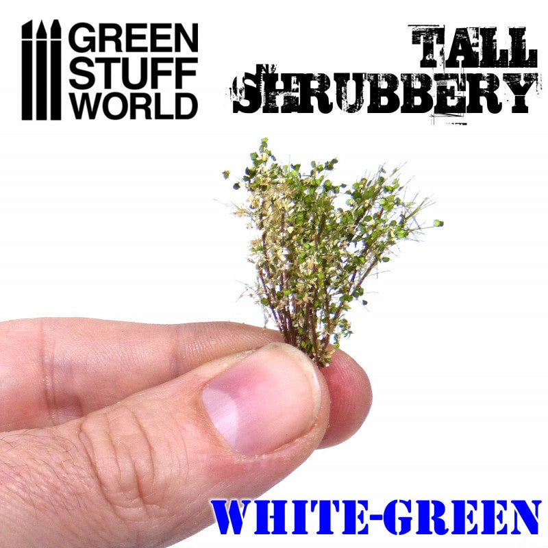 9927 - Tall Shrubbery - White Green
