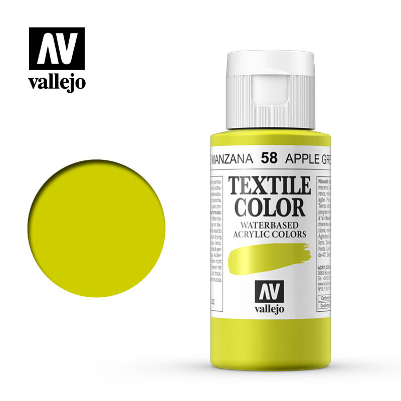 40.058 - Apple Green - Opaque - Textile Color - 60 ml
