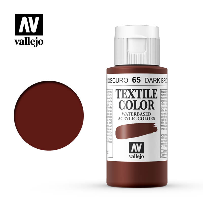40.065 - Dark Brown - Opaque - Textile Color - 60 ml