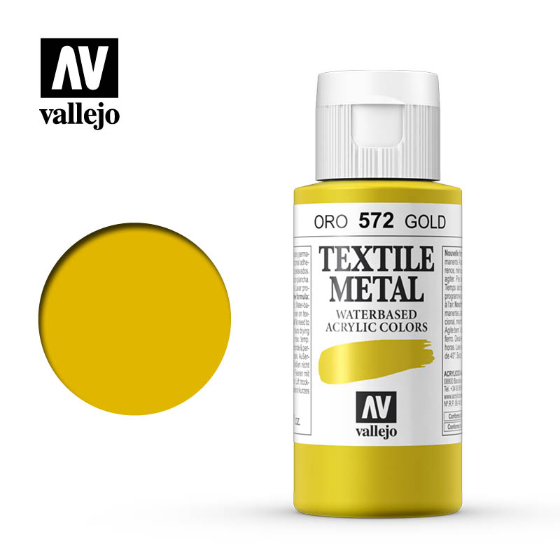 40.572 - Gold - Metallic - Textile Color - 60 ml