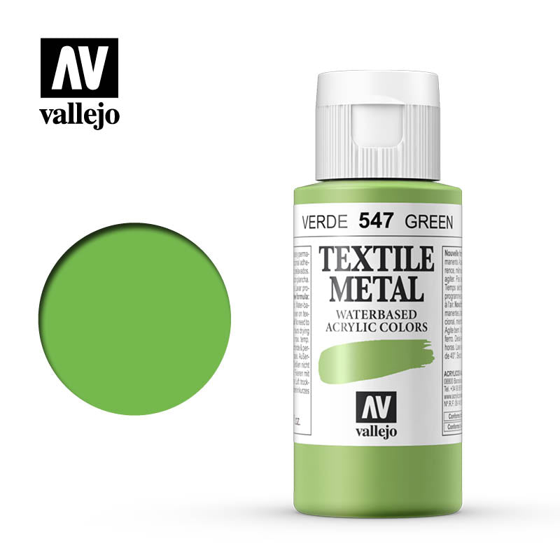 40.547 - Metal Green - Metallic - Textile Color - 60 ml
