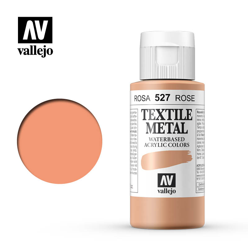 40.527 - Rose - Metallic - Textile Color - 60 ml
