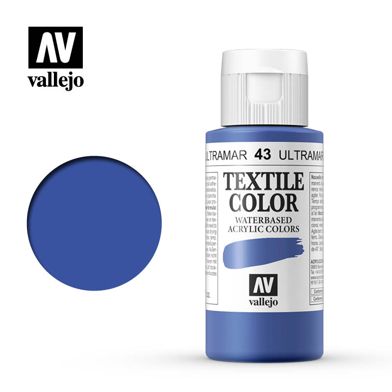 40.043 - Ultramarine Blue - Opaque - Textile Color - 60 ml