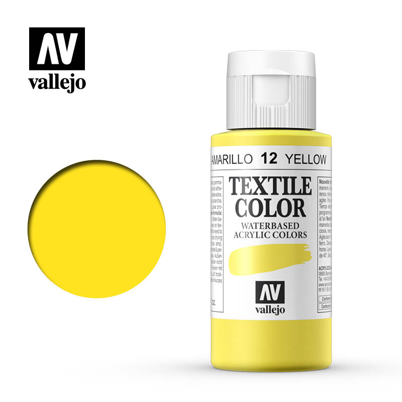 40.012 - Yellow - Opaque - Textile Color - 60 ml