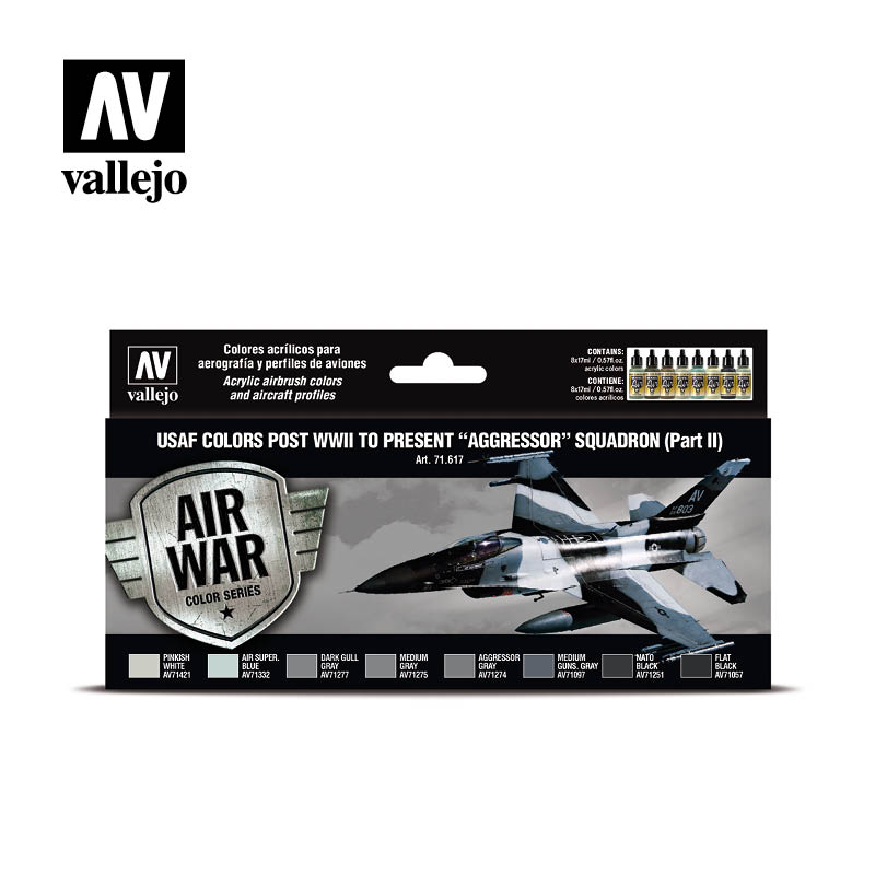 71.617 USAF Colors post WWII to Present Agressor Squadron Part II (8) - Vallejo Model Air Set