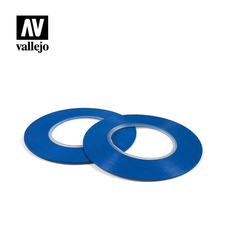 T07007 - Flexible Masking Tape 1mm x 18,m - Twin Pack - Vallejo Tools