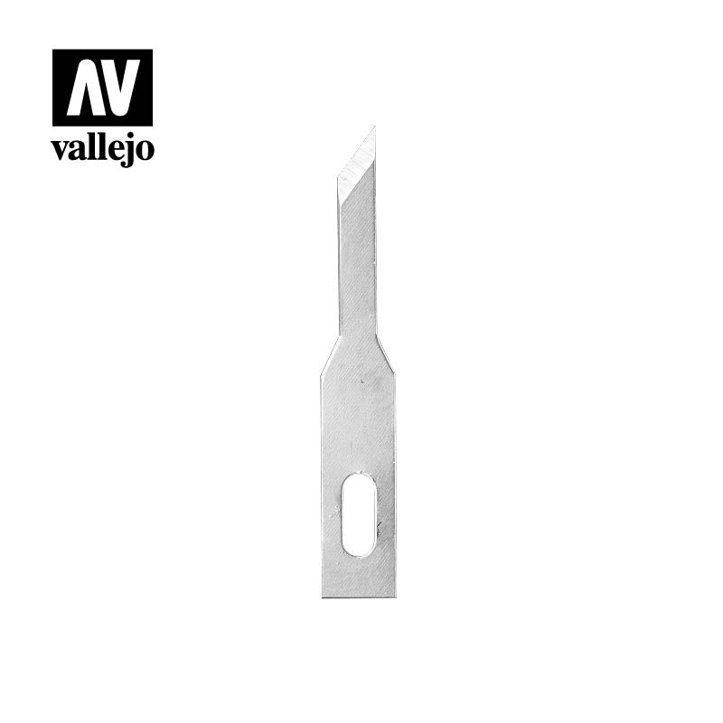 T06005 - 68 Stencil Edge Blades  (5) for No 1 Handle  - Vallejo Tools - Supernova Studio