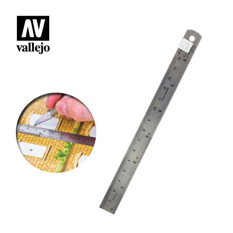 T15003 - Steel Ruler - Vallejo Tools