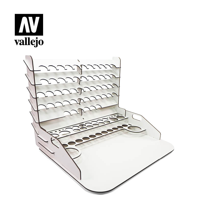 26.012  Paint display and work station with vertical storage 40 x 30 cm Vallejo Accessories